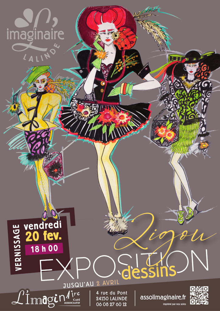 affiche vernissage zigou